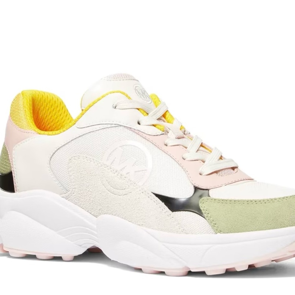 Michael Kor SAML Trainer Cream Multi Size 10
